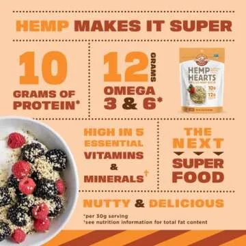 Manitoba Harvest Hemp Seeds, 24 oz; 10g Plant Based Protein and 12g Omega 3 & 6 per Serving | Perfect for smoothies, yogurt & salad | Non-GMO, Vegan, Keto, Paleo, Gluten Free