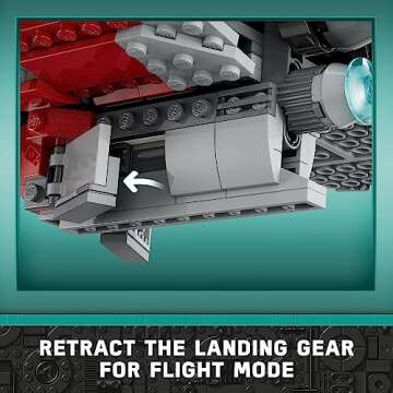 LEGO Star Wars Ahsoka Tano’s T-6 Jedi Shuttle Spaceship Toy - Star Wars Building Toys Set for Kids, Boys & Girls, Ages 9+ - Birthday Gift for Fans - 4 Minifigures - 75362