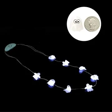 JASHIKA Halloween LED Necklace Set with 3 Designs