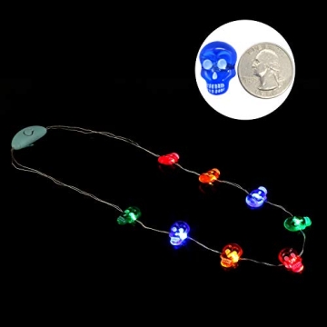 JASHIKA Halloween LED Necklace Set with 3 Designs