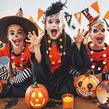 JASHIKA Halloween LED Necklace Set with 3 Designs