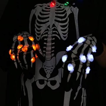 JASHIKA Halloween LED Necklace Set with 3 Designs