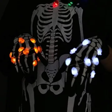 JASHIKA Halloween LED Necklace Set with 3 Designs