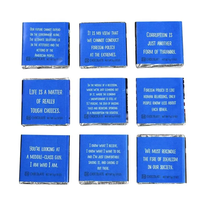 QUOTES FROM JOE BIDEN Chocolate Gift Set - 5x5 Box