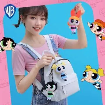 Zgwafdww The Police Girls Bubbes Buttercup and Blossom Stuffed Plush Toy Pendants Backpack Shoulder Bag Plush Doll Birthday and Christmas Gifts for Friends (4.7in 3pcs)…