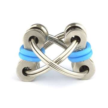 Tom's Fidgets Original Flippy Chain Fidget Toy - Perfect for ADHD, Anxiety, and Autism - Bike Chain ...