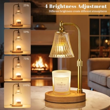 Candle Warmer Lamp with Timer and Dimmable Features for Home Decor and Gifts