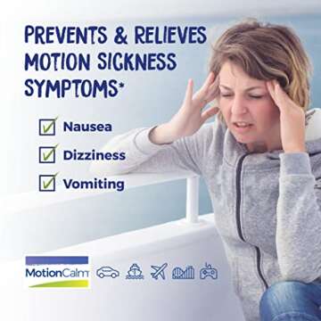 Boiron MotionCalm Relief for Nausea, Vomiting, or Dizziness associated with Motion Sickness Due to T...