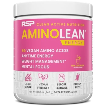 RSP NUTRITION AminoLean Pre Workout Powder - Energy & Weight Management Supplement