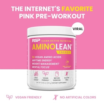 AminoLean Pre Workout Powder for Energy & Focus Boost