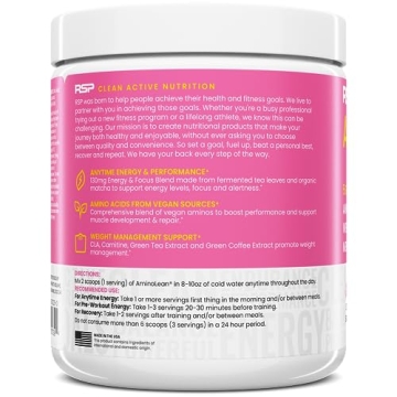 AminoLean Pre Workout Powder for Energy & Focus Boost