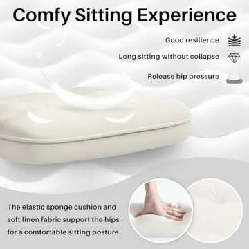 HomeZeer White Soft Leather Home Office Desk Chair, Swivel Computer Chair with Wheels and Padded Arms, Adjustable Height and Tilt