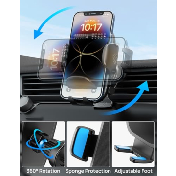 Durable JOYTUTUS Adjustable Metal Phone Holder for Car Vent