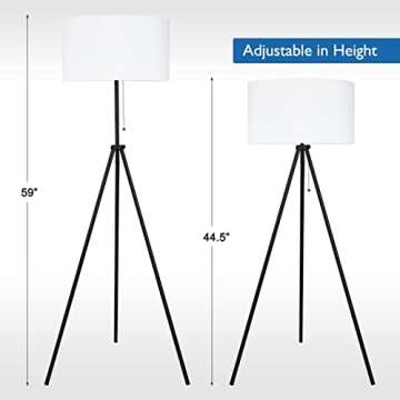 O’Bright Adjustable Tripod Floor Lamp for Modern Spaces