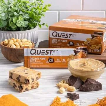 Quest Nutrition Chocolate Peanut Butter Bars - 20g Protein
