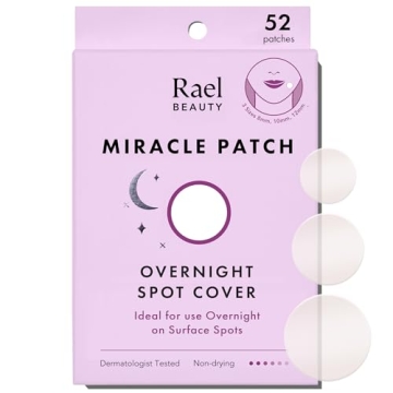 Rael Hydrocolloid Pimple Patches - Miracle Care for Blemishes, Overnight Solution