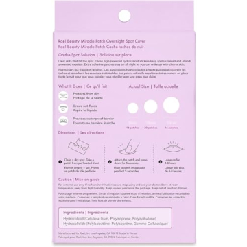 Rael Pimple Patches – Overnight Acne Spot Treatment