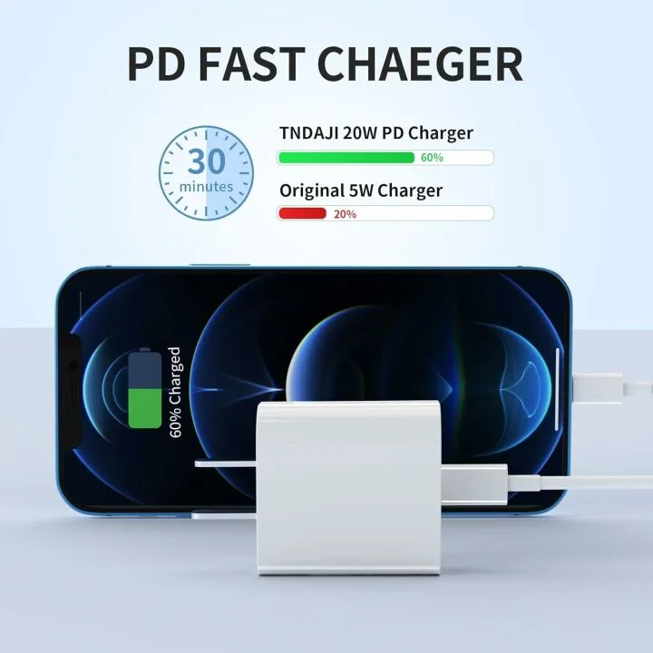 20W USB C Charger 3-Pack for iPhone Fast Charging