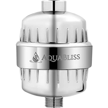 AquaBliss High Output Revitalizing Shower Filter - Reduces Dry Itchy Skin, Dandruff, Eczema, and Dramatically Improves The Condition of Your Skin, Hair and Nails - Chrome (SF100)
