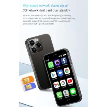 Cutwif Mini Smartphone, Mini Phone Unlocked Cell Phone 3.0 Inch Android 3G Small Mobile Child Phone ...