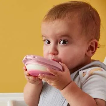 b.box Fill + Feed (Blush) | Reusable Baby Food Pouch | For Toddlers & Babies 4mo+ | Silicone/Nylon P...