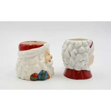 Exquisite Fine Ceramic Christmas Mr. & Mrs. Santa Claus Mugs Set (2 Pieces)