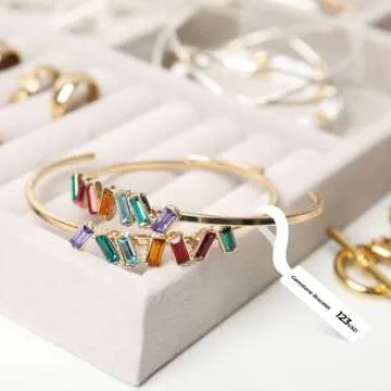 MUNBYN Thermal Line Label Tape for Penguin Bluetooth Label Maker Machine, 12.5 x 109mm Self-Adhesive Label for Home, Office, School (Line-White)