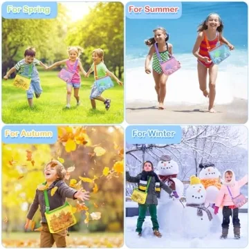 UMUACCAN Beach Toy Mesh Bags for Kids Adventures