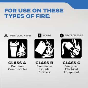 Kidde Mariner 110 Marine Fire Extinguisher for Boats, 1-A:10-B:C, 3.9 Lbs., Coast Guard Approved, Strap Bracket (Included), White