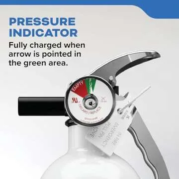 Kidde Mariner 110 Marine Fire Extinguisher for Boats, 1-A:10-B:C, 3.9 Lbs., Coast Guard Approved, Strap Bracket (Included), White