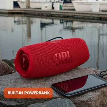 JBL CHARGE 5 - Portable Waterproof (IP67) Bluetooth Speaker with Powerbank USB Charge out, 20 hours playtime, JBL Partyboost (Squad)