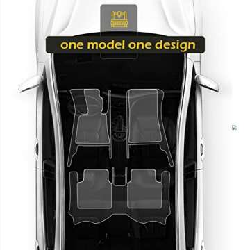 MOUPL Custom Car Floor Mats for 99% of Cars, Trucks, and SUV Waterproof Leather Automotive Vehicle Specific Floor Liner Car Accessories (Black)