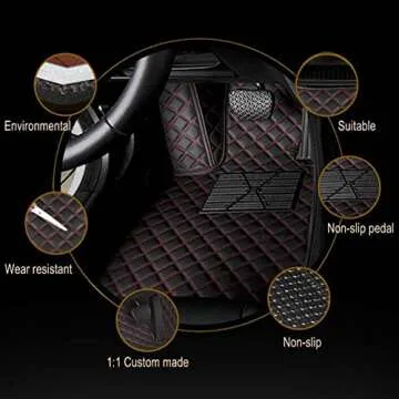 MOUPL Custom Car Floor Mats for 99% of Vehicles - Waterproof & Personalized