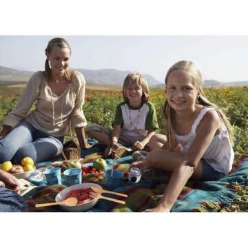 UPTRUST 2 Set Bamboo Cutlery Set Bamboo Travel Utensils reusable bamboo utensils with case, 7.8 Inches Bamboo Knife, Fork, Spoon, 3 colors Metal Straw. Portable Travel Set (Golden Straw)