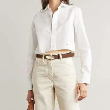 RISANTRY Women Brown Leather Belt Fashion Brown Snake Print Belt for Women Gold Buckle Perfect for Jeans