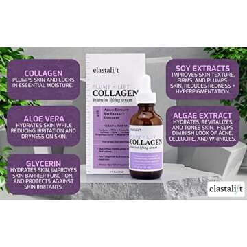 Elastalift Collagen Serum For Face | Collagen Face Serum For Skin Tightening Helps Lift, Plump, & Fi...