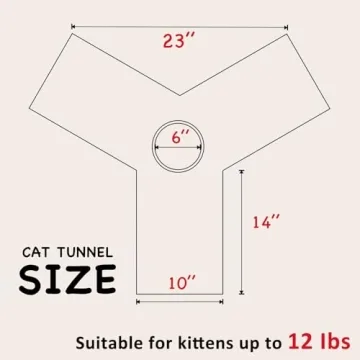 Tempcore Cat Tunnel Tube Toys - Fun for Indoor Pets! Multiple Playways!