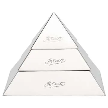 Ateco Stainless Steel Large Pyramid Mold - Perfectly Crafted Ice Cream Shapes