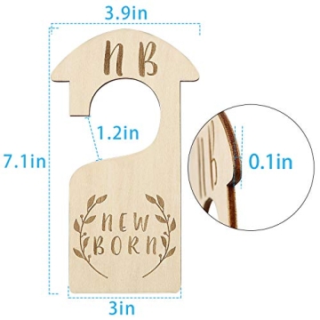 Premium Wood Baby Closet Dividers for Stylish Organization