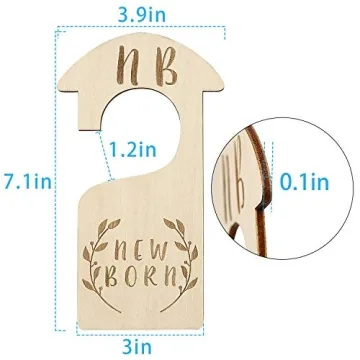 Premium Wood Baby Closet Dividers for Stylish Organization