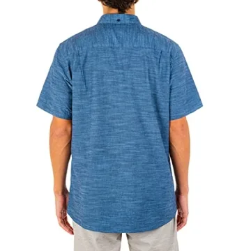 Hurley Men's One and Only Textured Short Sleeve Button Up