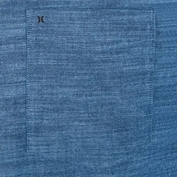 Hurley Men's One and Only Textured Short Sleeve Button Up