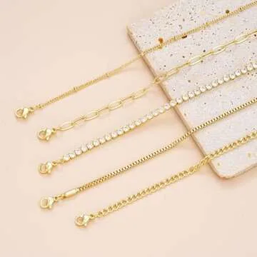 iF YOU Gold Bracelets for Women Waterproof and Trendy