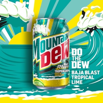 Mountain Dew Baja Blast 12oz Cans – Tropical Refreshment 12 Pack