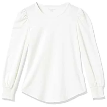 Amazon Essentials Long-Sleeve Smocked Cuff T-Shirt