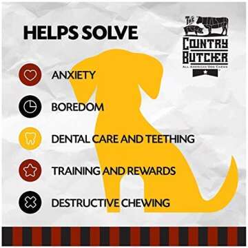 Beef Knuckle Dog Bones for Aggressive Chewers - 8 Count