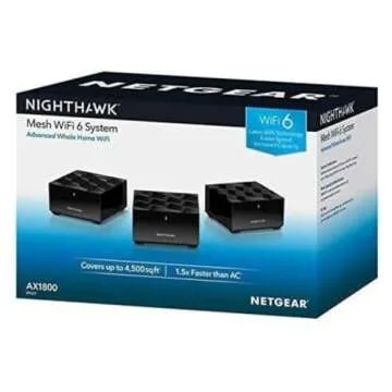 Netgear Nighthawk Mesh WiFi 6 System 3-Pack Renewed