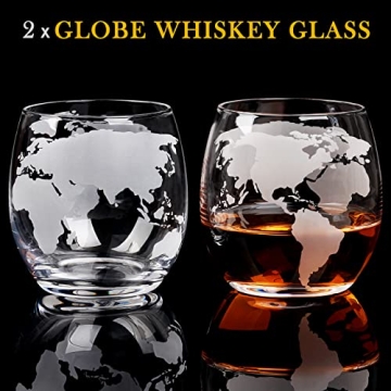 Unique Whiskey Decanter Globe Set for Men