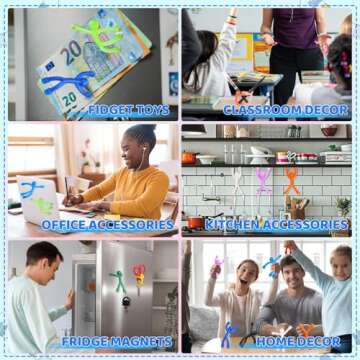 LOVIMAG 10Pcs Colorful Magnetic Travel Toys for Kids