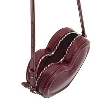 JW PEI Women's Arlene Heart Shaped Bag in Claret